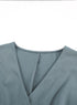 Effortless Style Dolman Sleeve V Neck Button Front Belted Wide Leg Jumpsuit